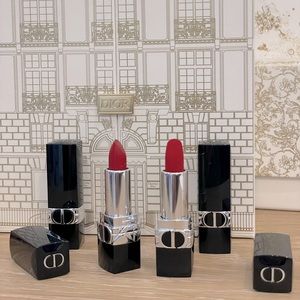 Christian Dior Lipstick Red 999 Satin and Velvet travel size